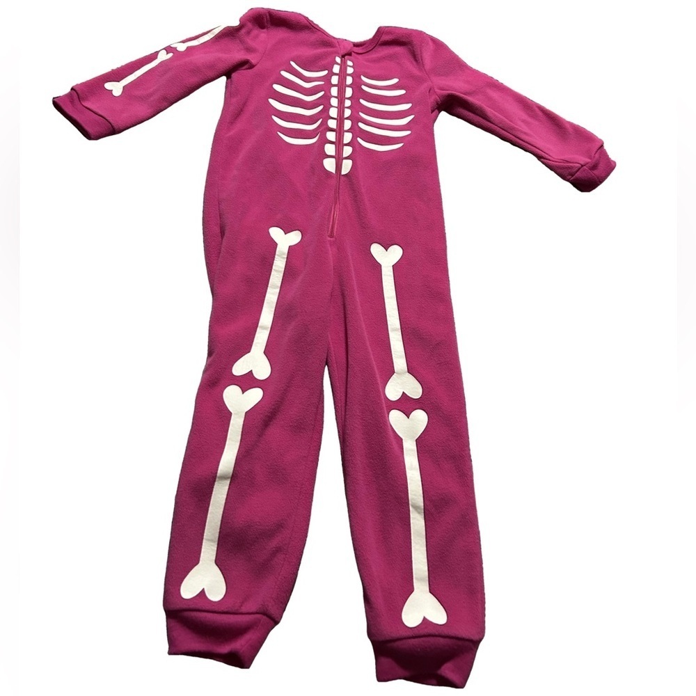 Free with any Purchase: Pink Halloween Skeleton Pyjamas Size 3T